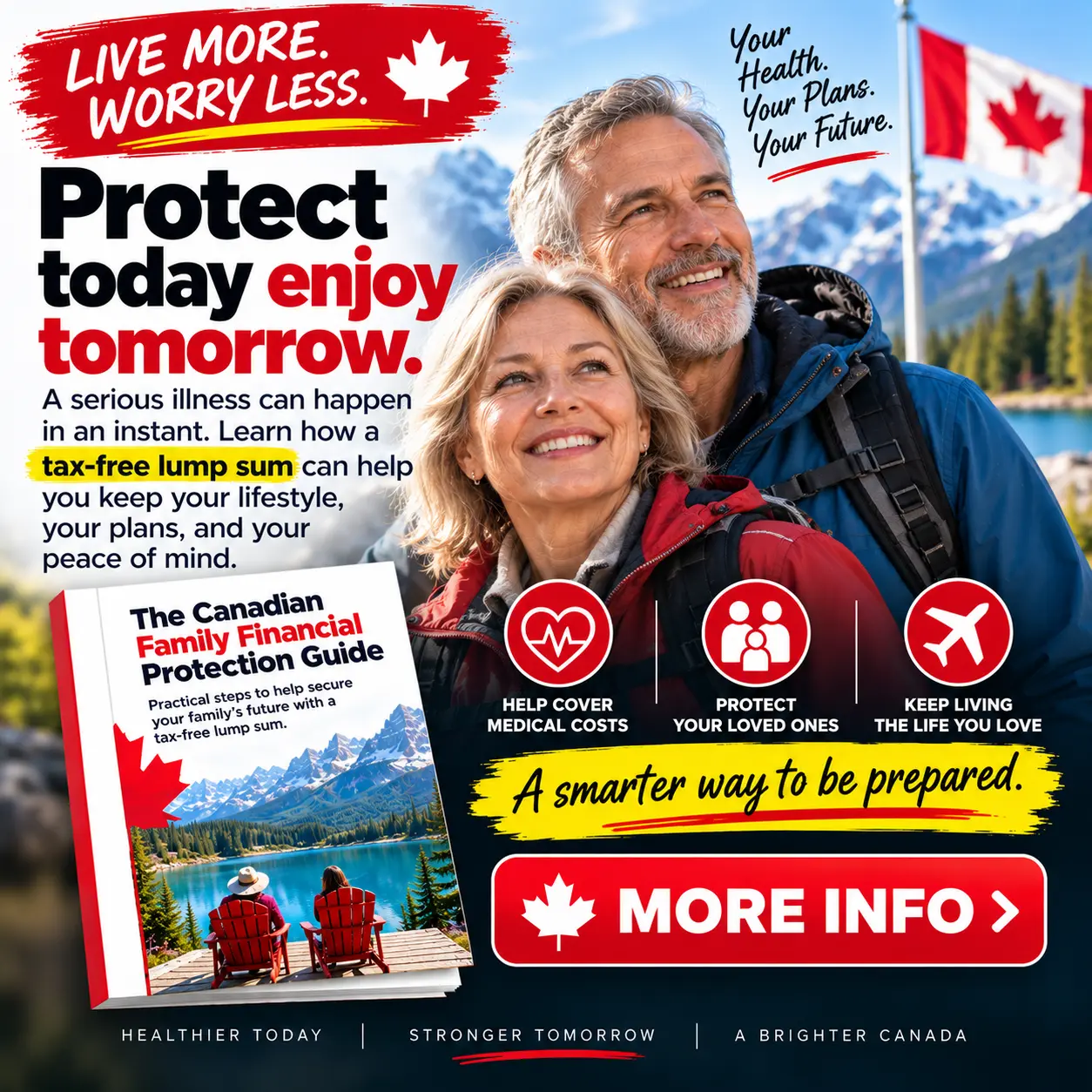 Protect today. Enjoy tomorrow. — Canadian Family Financial Protection Guide campaign ad