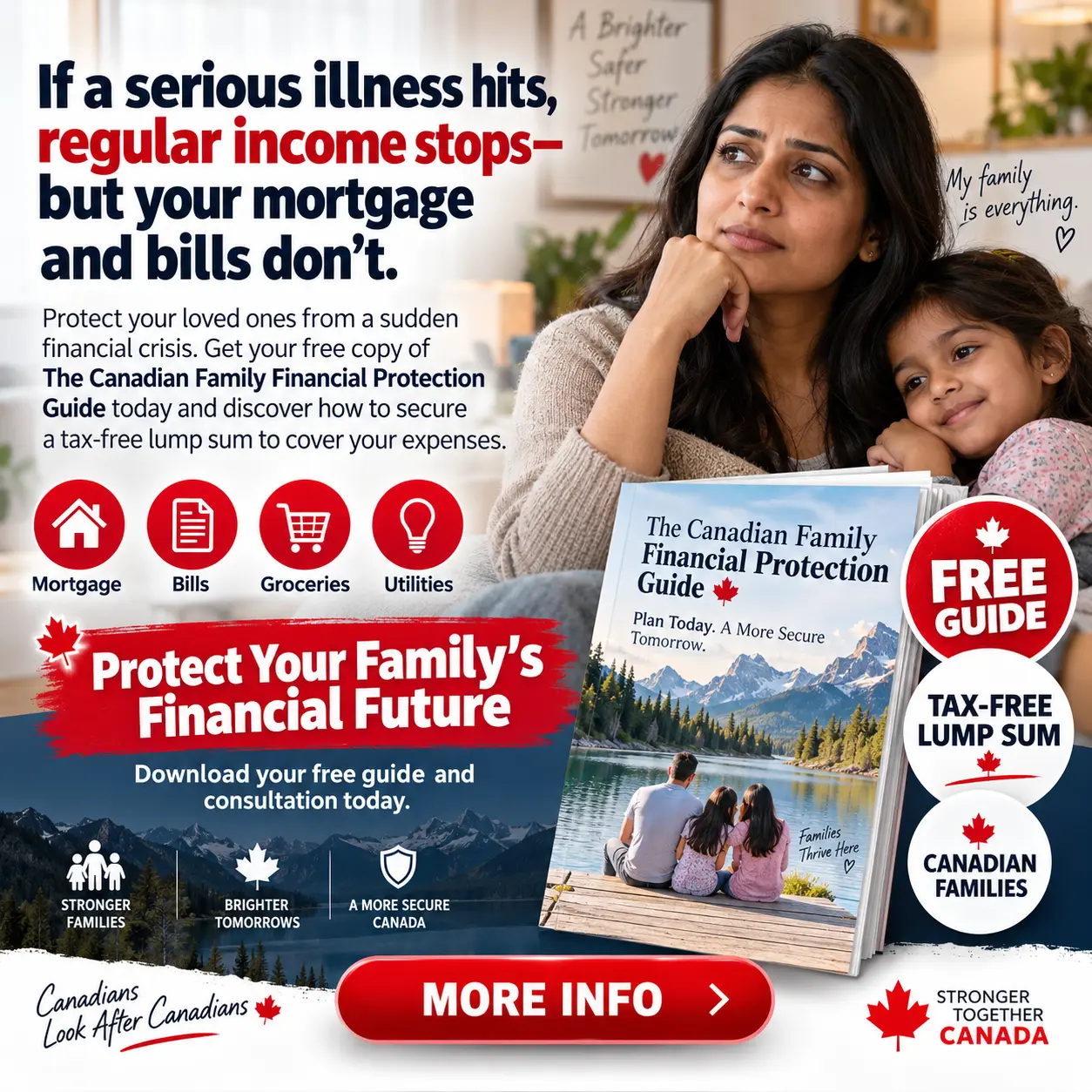 Protect your family’s future — Canadian Family Financial Protection Guide campaign ad